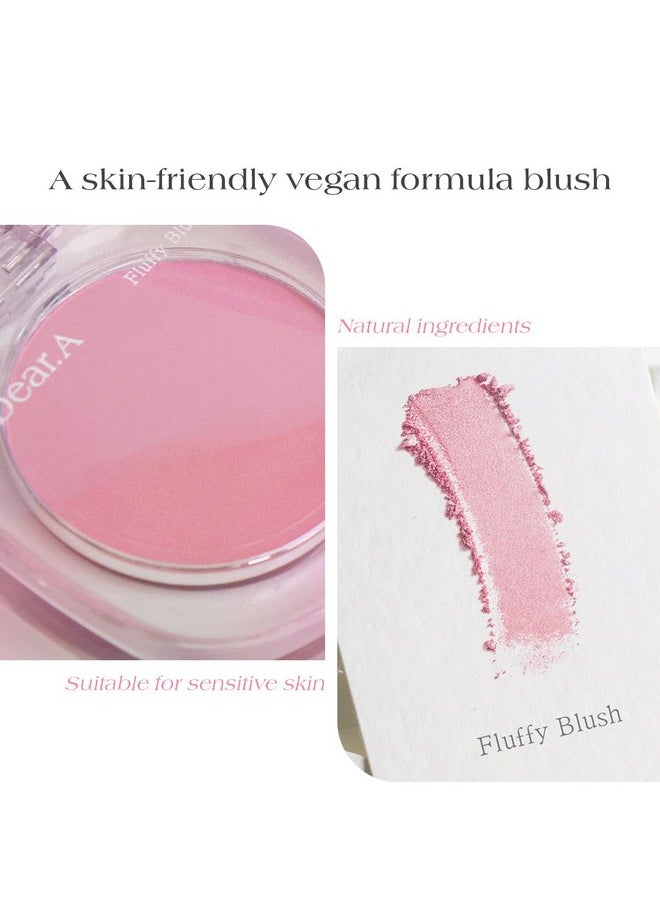 Dr.althea - Dear.A Fluffy Blush An Airy Longlasting Pressed Powder Blush Effortlessly Blends And Layers Creates A Natural Soft Healthy Flush Vegan Formula (04 Childlike) - Image 1