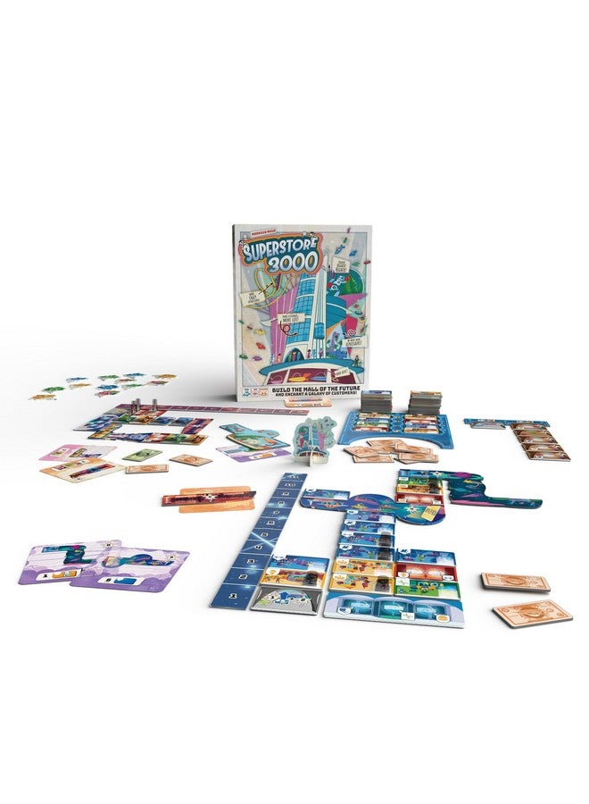 Space Cowboys Superstore 3000 Board Game - Build Your Dream Mall in Space! Strategy Game, Fun Family Game for Kids & Adults, Ages 10+, 2-4 Players, 30-45 Minute Playtime, Made by Space Cowboys - Image 2