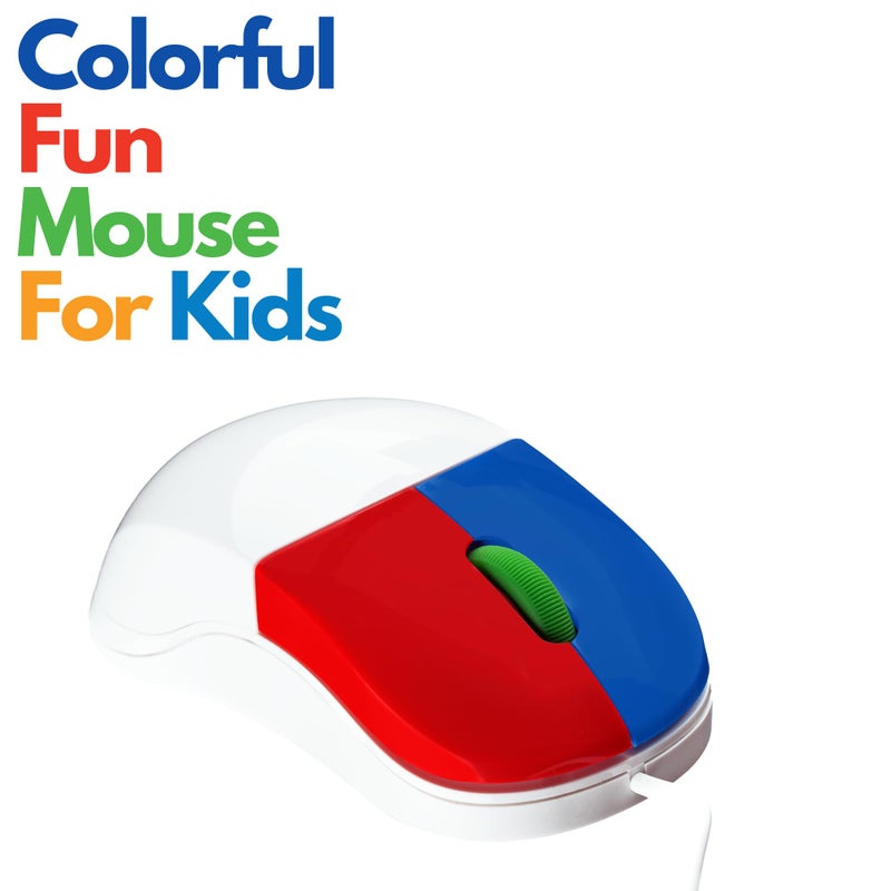 Clevy Kids Mouse - Colorful Ergonomic USB Computer and Laptop Kids Mouse for School and Home Computer Use - Wired Children Friendly - Compatible with Windows, macOS, Chromebook - Image 2