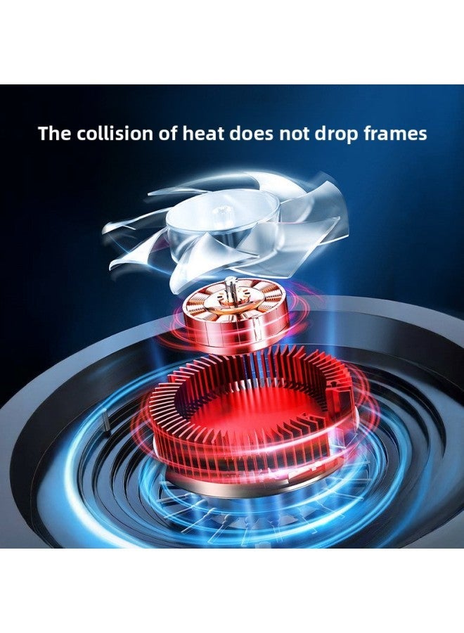 Mobile Phone Radiator Mute Semiconductor Magnetic Tablet Cooling Artifact Refrigeration Live Electric Competition Universal Game Essential-Color:[upgraded Version] Sr09 Black + Three-speed Digital Display Suction  - Image 4