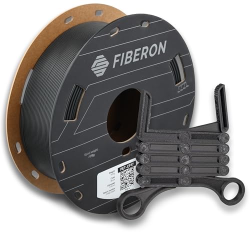 Polymaker Fiberon PET-CF17 3D Printing Filament Black 1.75mm 0.5kg, Excellent Stable Stiffness - Fiberon Carbon Fiber Reinforced PET 3D Printer Filament, Ideal for Jigs and Fixtures - Image 1
