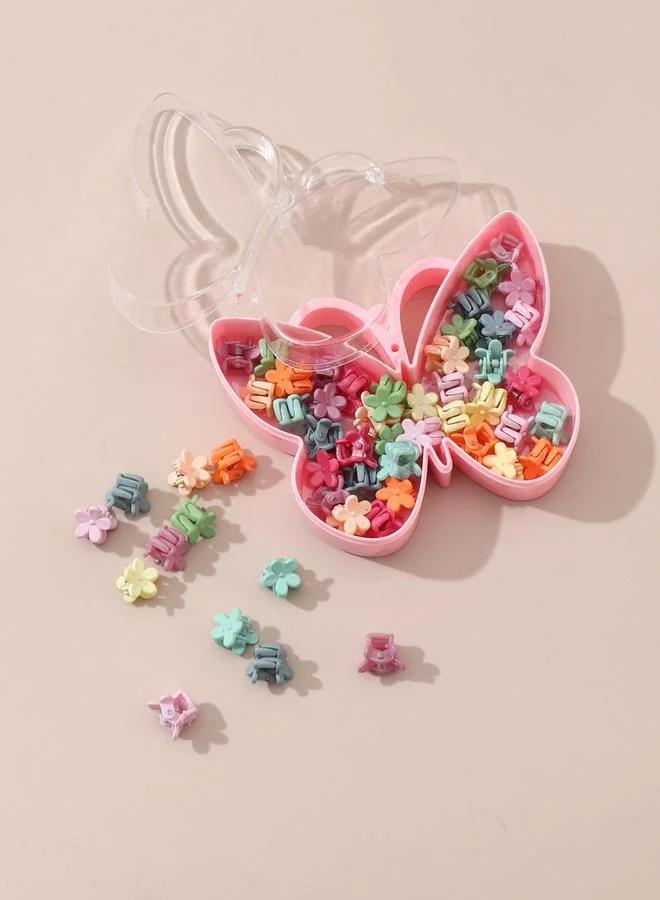 تايك تو طقم مشابك شعر أزهار 40 قطعة مع علبة