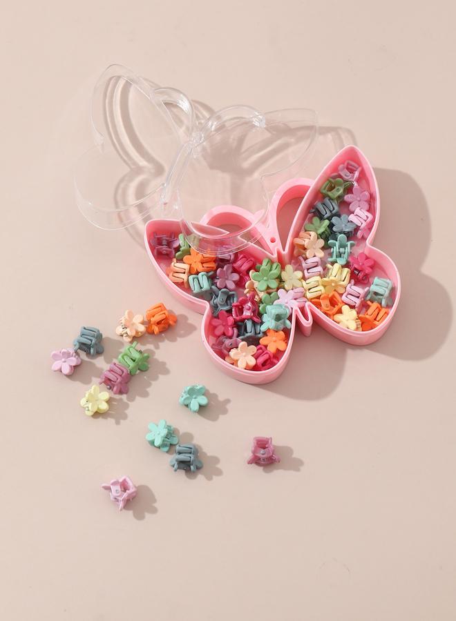 Take Two Pack of 40 - Flower Hair Clips with Box - Image 2