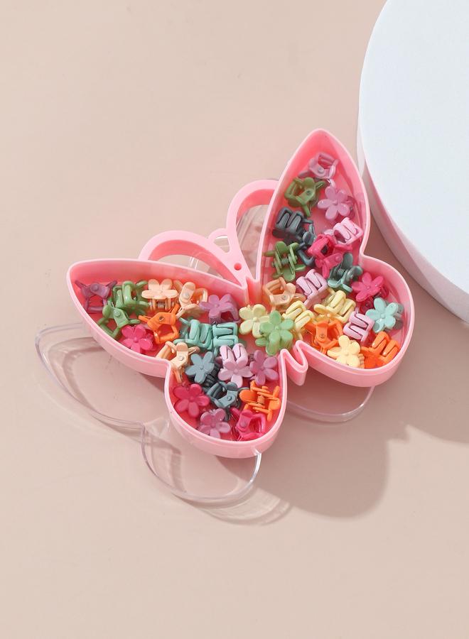Take Two Pack of 40 - Flower Hair Clips with Box - Image 3