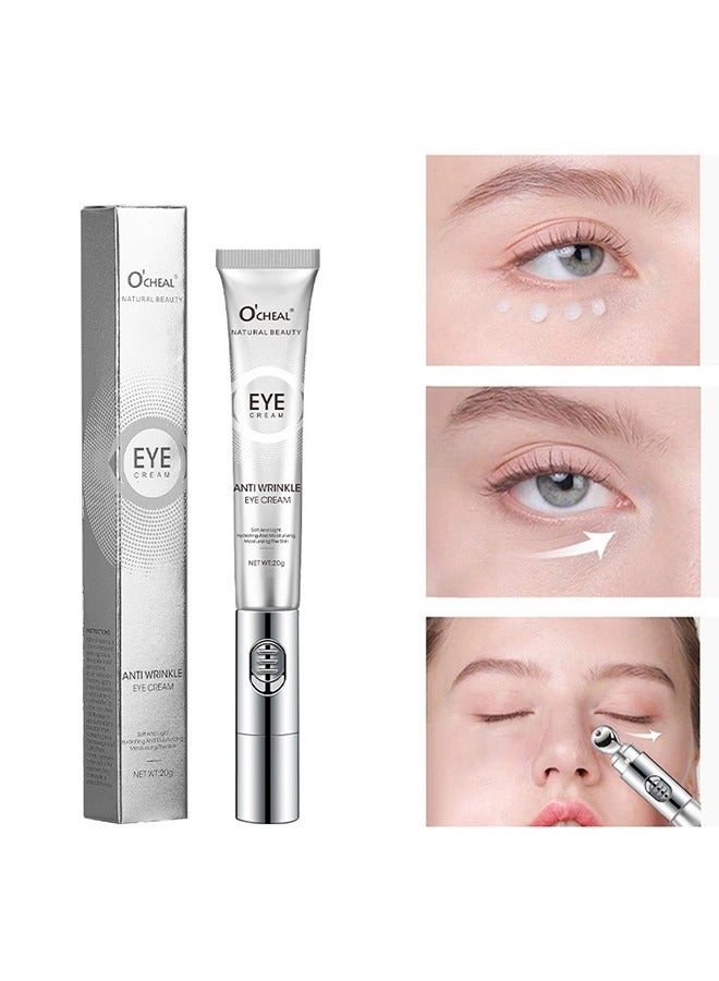 OCHEAL Anti Wrinkle Eye Cream - for Dark Circles and Puffiness Reduce Fine Lines and Wrinkles with Electric Applicator Anti Aging Line Smoothing Skin Care Treatment Daily Wrinkle Cream 20g - Image 1