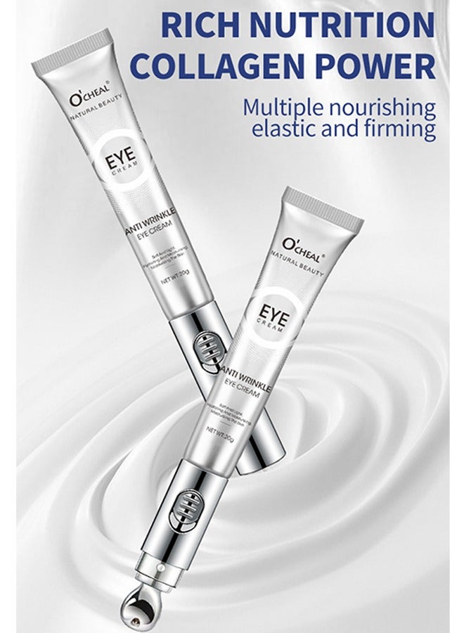 OCHEAL Anti Wrinkle Eye Cream - for Dark Circles and Puffiness Reduce Fine Lines and Wrinkles with Electric Applicator Anti Aging Line Smoothing Skin Care Treatment Daily Wrinkle Cream 20g - Image 5