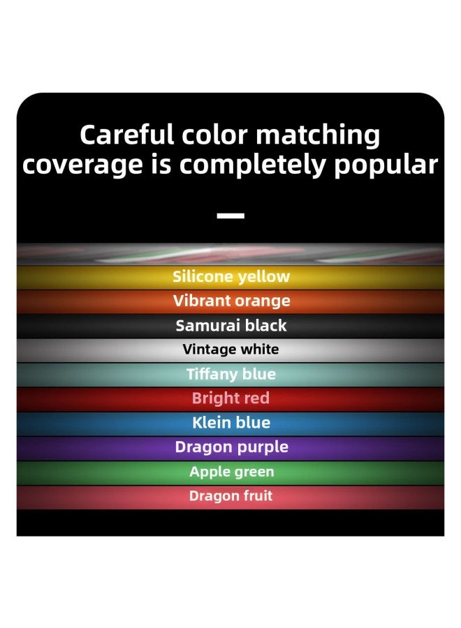 Liquid Silicone Magic Color Luminous Head Data Cable 120W Fast Charging Cable For Huawei For Xiaomi OPPO For Iphone 15 Mobile Phone-Color:0.5 M [USB To For Iphone 12w]]-Model:Orange Silicone Magic Color Gradient Hair Light [Firefly Shell]]  - Image 4