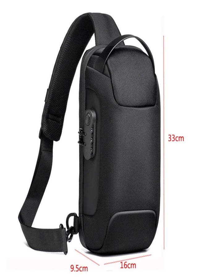 Generic Handsome Sports Locomotive Crossbody Bag Waterproof and anti-theft, large capacity Casual fashion, unisex  - Image 2