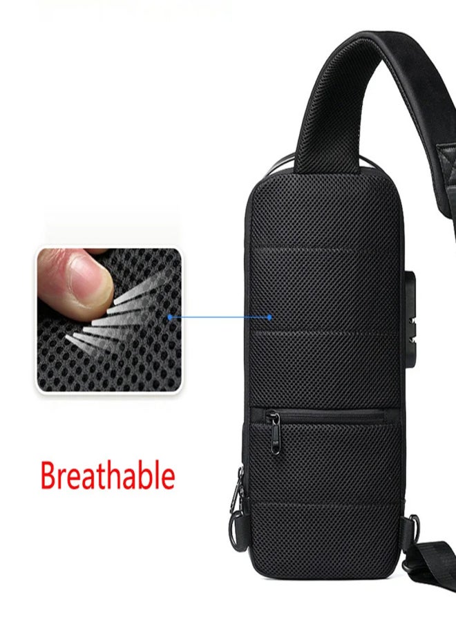 Generic Handsome Sports Locomotive Crossbody Bag Waterproof and anti-theft, large capacity Casual fashion, unisex  - Image 5