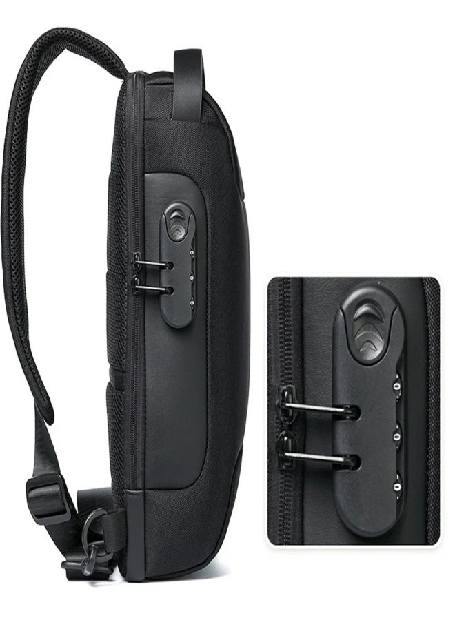 Generic Handsome Sports Locomotive Crossbody Bag Waterproof and anti-theft, large capacity Casual fashion, unisex  - Image 3