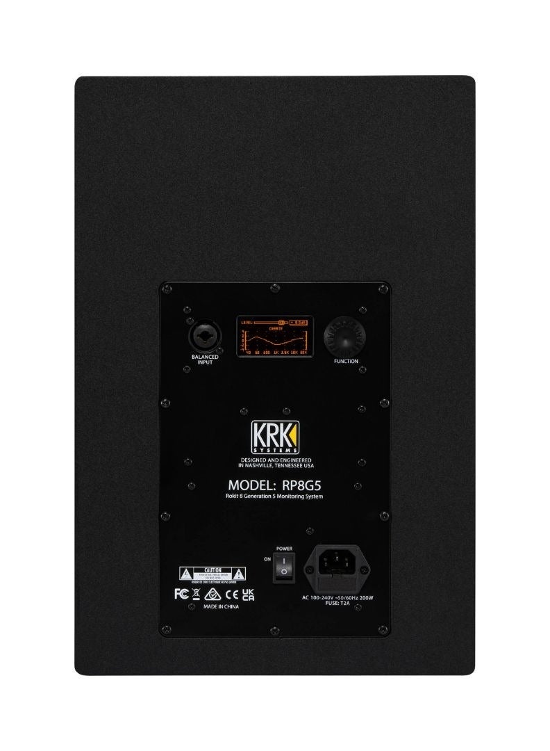 KRK KRK Rockit 8 5th Gen 2-Way Powered Studio Monitor- Black - Image 3