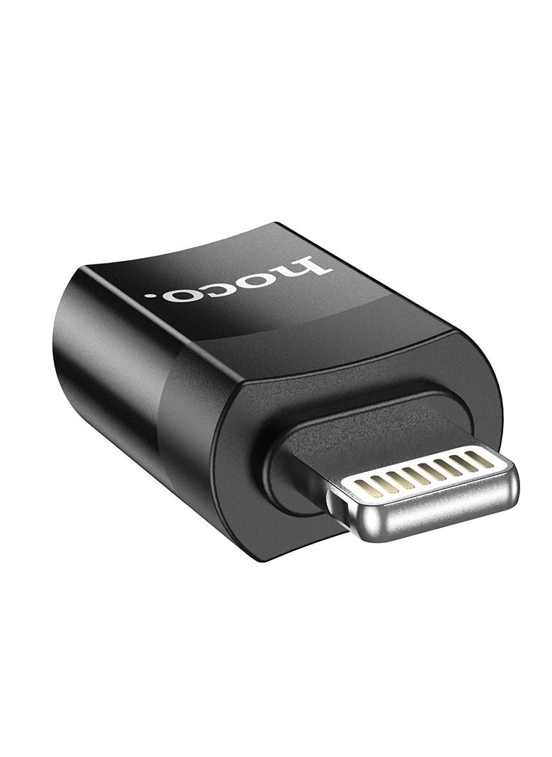 hoco. - Hoco UA17 iPhone Male to Type-C Female USB 2.0 OTG Adapter – High-Speed Data Transfer and File Access - Image 1