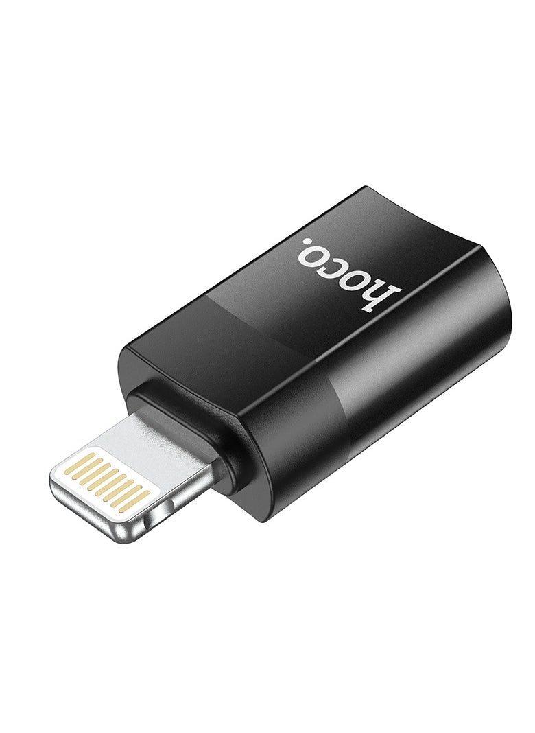 hoco. - Hoco UA17 iPhone Male to Type-C Female USB 2.0 OTG Adapter – High-Speed Data Transfer and File Access - Image 1