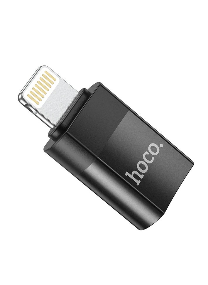 hoco. - Hoco UA17 iPhone Male to Type-C Female USB 2.0 OTG Adapter – High-Speed Data Transfer and File Access - Image 1