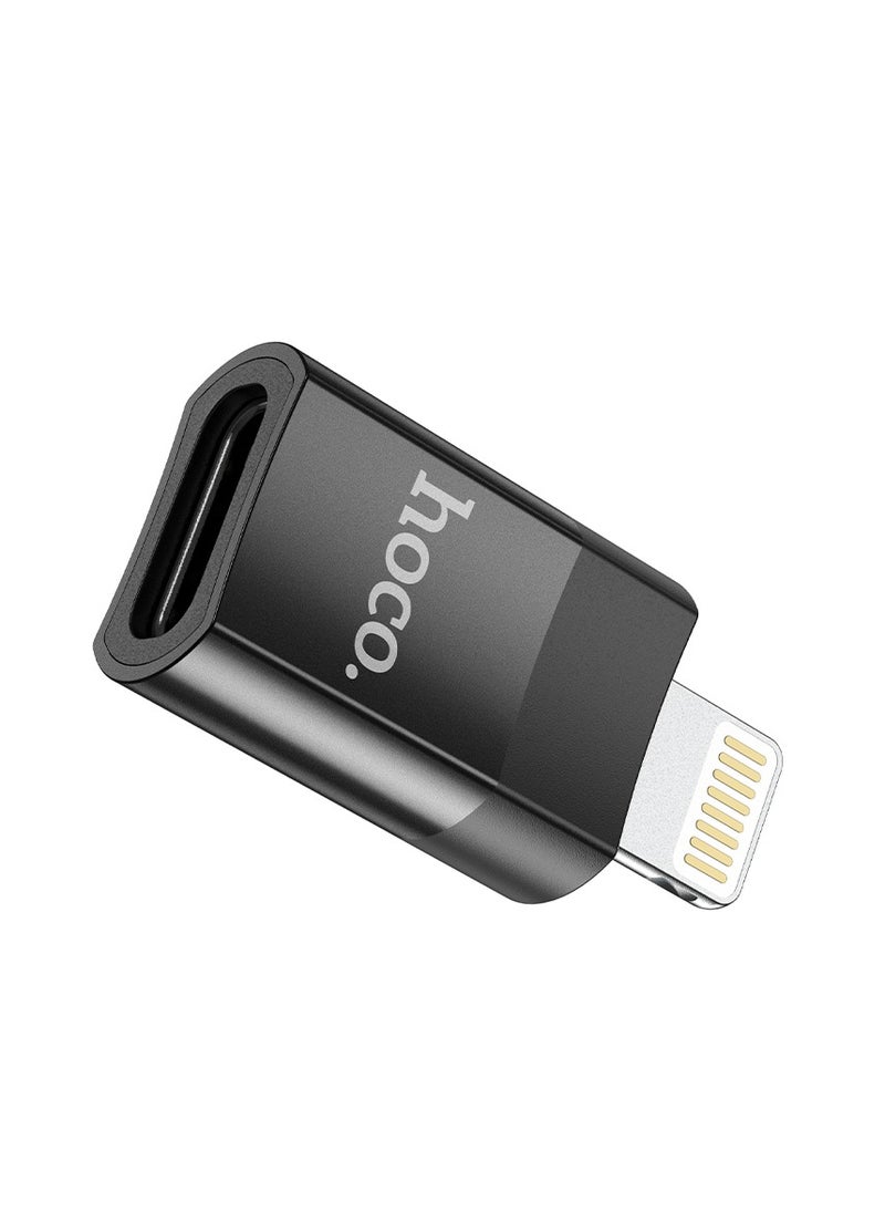 hoco. - Hoco UA17 iPhone Male to Type-C Female USB 2.0 OTG Adapter – High-Speed Data Transfer and File Access - Image 1
