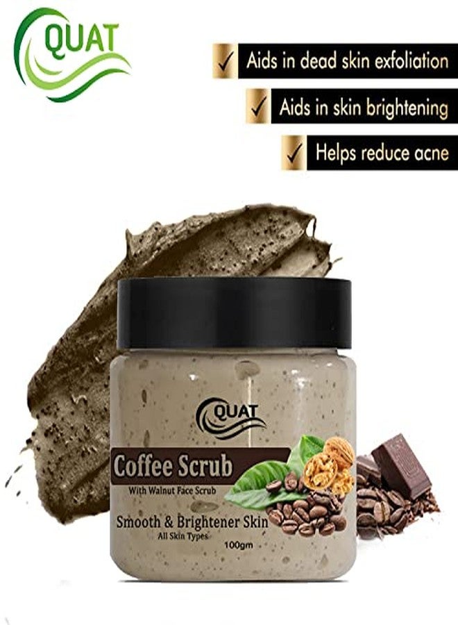 QUAT Coffee Face Scrub for Deep Exfoliation, De-Tan & Smooth Skin | Caffeine-Rich Scrub to Remove Dead Skin, Blackheads & Dullness - 100 g - Image 3