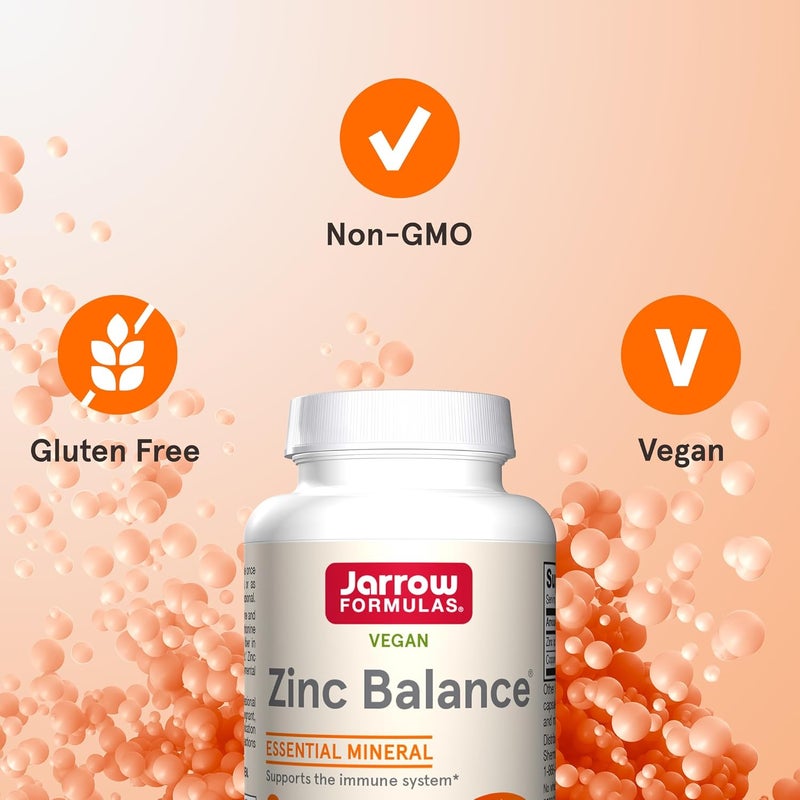Jarrow Formulas Zinc Balance 15 mg  100 Servings Veggie Caps  Includes Copper  Essential Mineral for Immune System Support  Immune Support Supplement  Gluten Free Zinc Copper Supplement  Vegan - Image 5