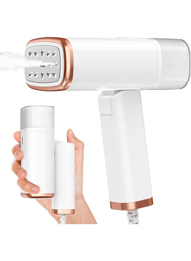 Portable Handheld Steam Garment Steamer Foldable: Effortless Wrinkle Clothes Steam Iron Removal 20-Second Fast Heat-up, 1200W, 120ml Water Tank for Home & Travel  - Image 1