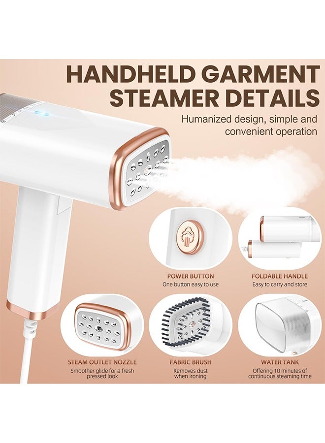 Portable Handheld Steam Garment Steamer Foldable: Effortless Wrinkle Clothes Steam Iron Removal 20-Second Fast Heat-up, 1200W, 120ml Water Tank for Home & Travel  - Image 3