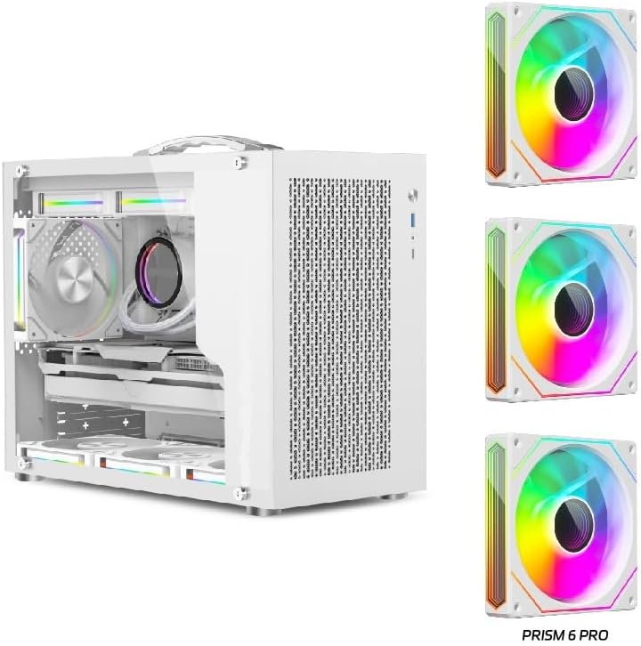 Compatible for Portable Mini PC Case, Side Transparent Design with Type-C Port Supports 240mm Water Cooling ATX SFX Power(X100Pro 4Prox3 WT) - Image 4