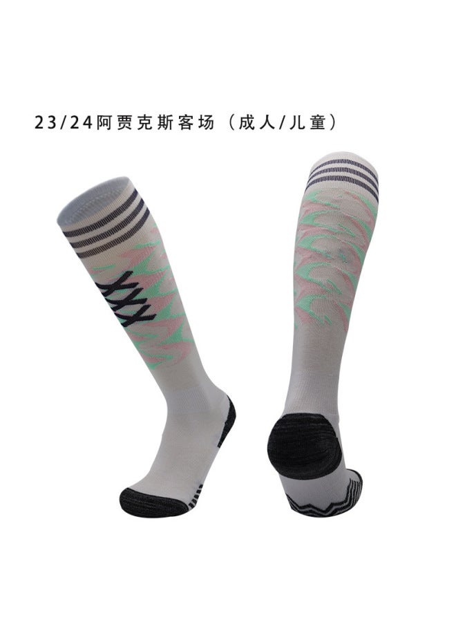 Femu 2324 Long Football Towel Socks National Team Club Compeion Non-slip Sports Socks Custom