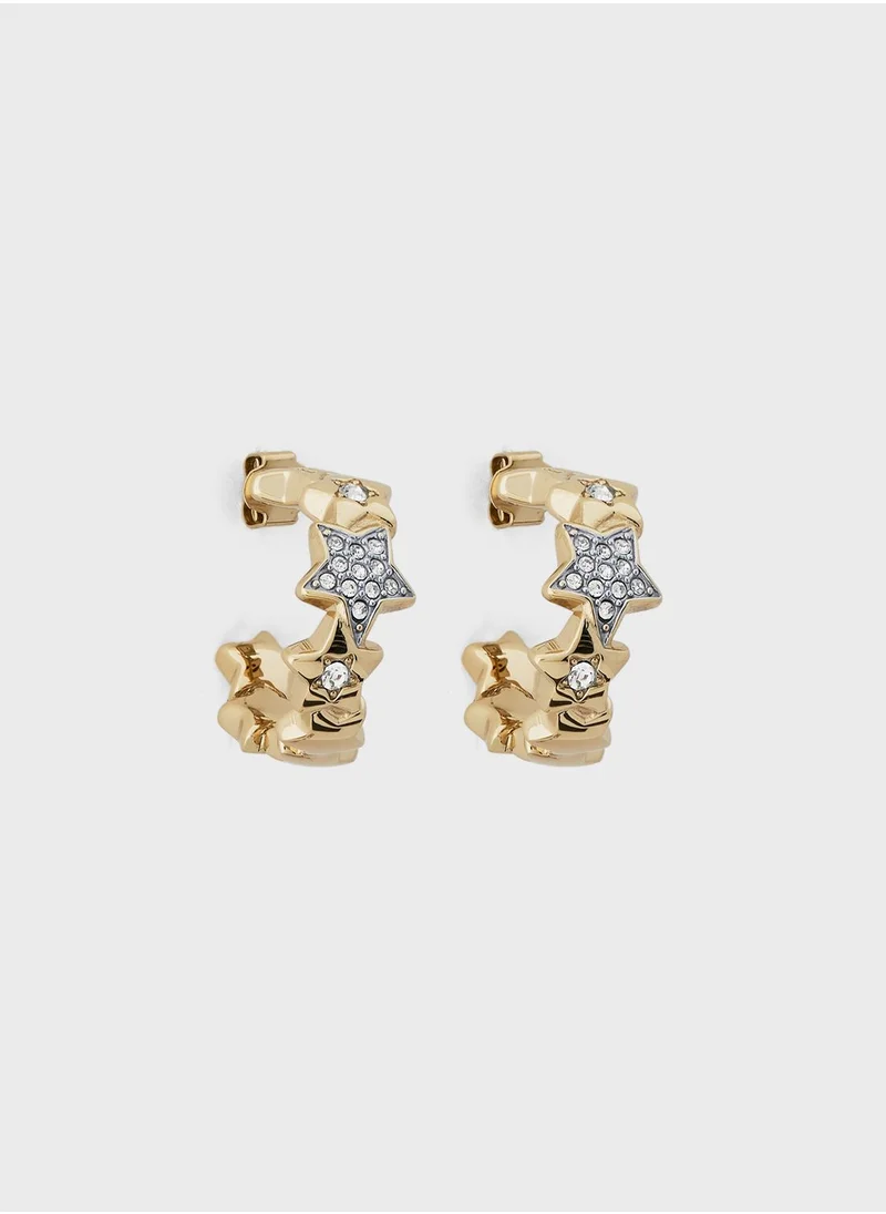 فورلا Stars Hoop Earrings