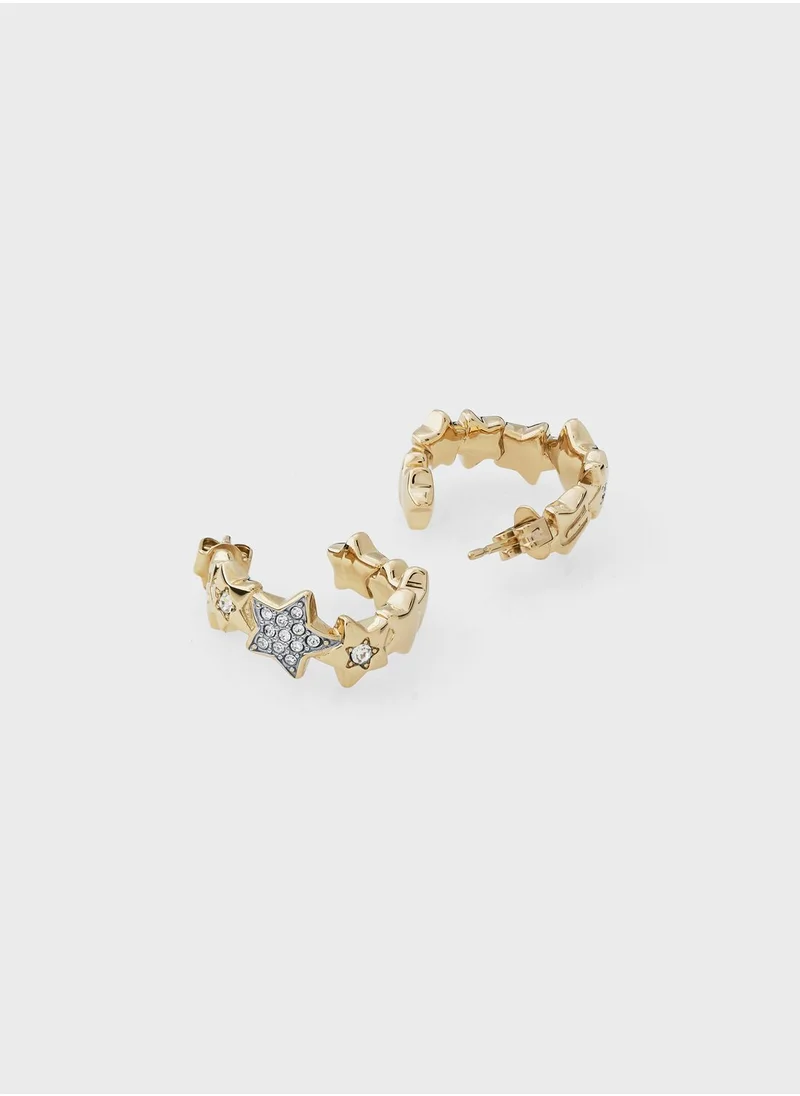 فورلا Stars Hoop Earrings