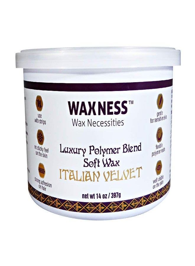 wax necessities Waxness Wax Necessities Polymer Blend Luxury Italian Velvet Soft Wax Tin 14 Ounces - Image 1