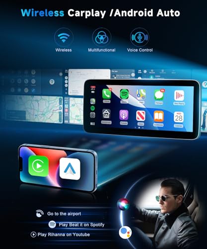 VECHTEL for Toyota Corolla 2009-2013 Car Radio with Wireless Carplay/Android Auto, 12.3 Inch Android 13 IPS Touch Screen Car Stereo, Bluetooth, GPS Navi, WiFi, SWC, DSP + Backup Camera - Image 3
