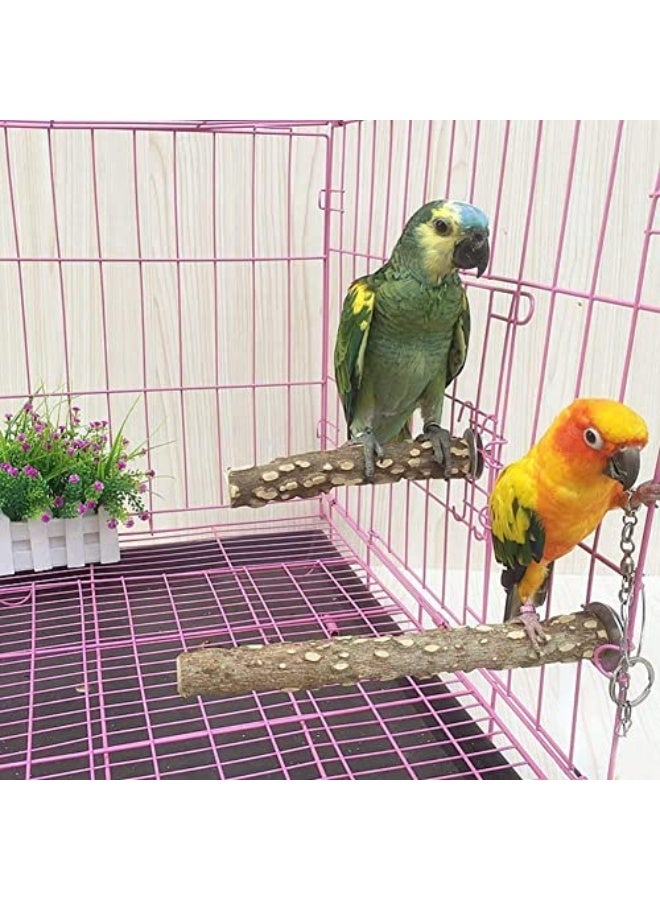 Generic Antole 20Cm Parrot Bird Natural Logs Branch Bird Bite Claw Grinding Pepper Wood Standing Stick Perches Wood Portable Toy  - Image 5
