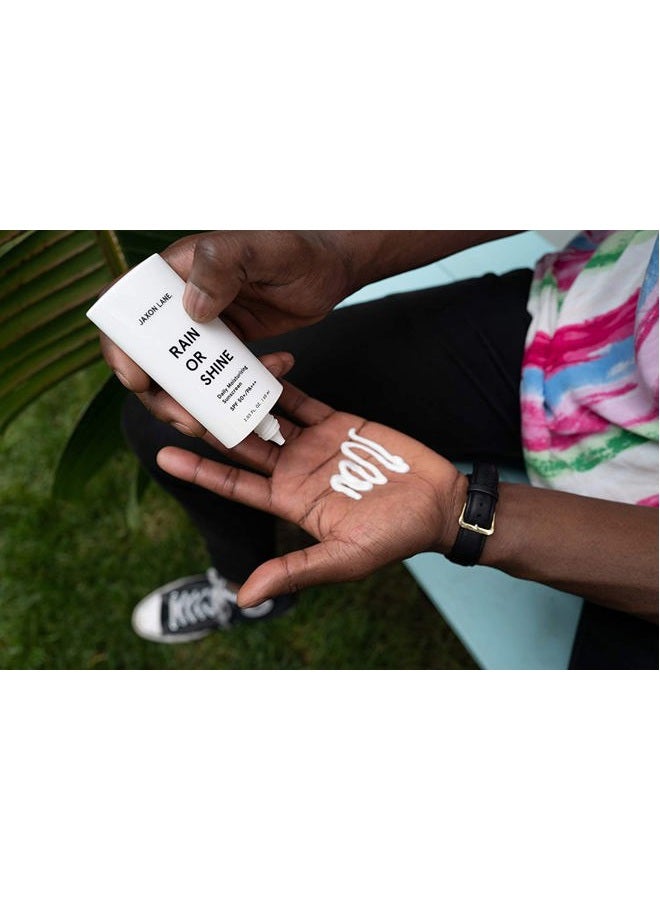 JAXON LANE RAIN OR SHINE Anti Aging Face Sunscreen SPF 50 for Clear Skin with Green Tea, Hyaluronic Acid, Vitamin E Oil, Ginseng Extract, Licorice Root – SPF Moisturizer for Face, Fragrance Free 2.03 Oz - Image 4