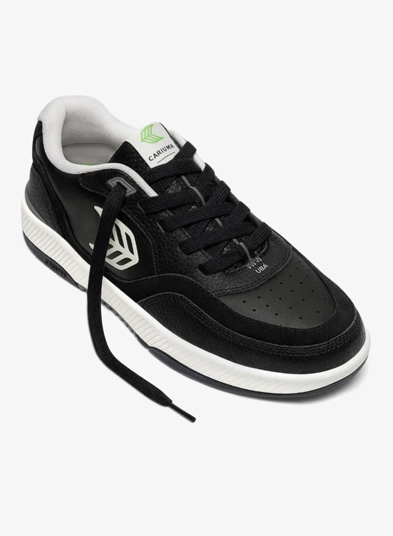 كاريوما UBA Black Leather Off-White Logo Sneaker