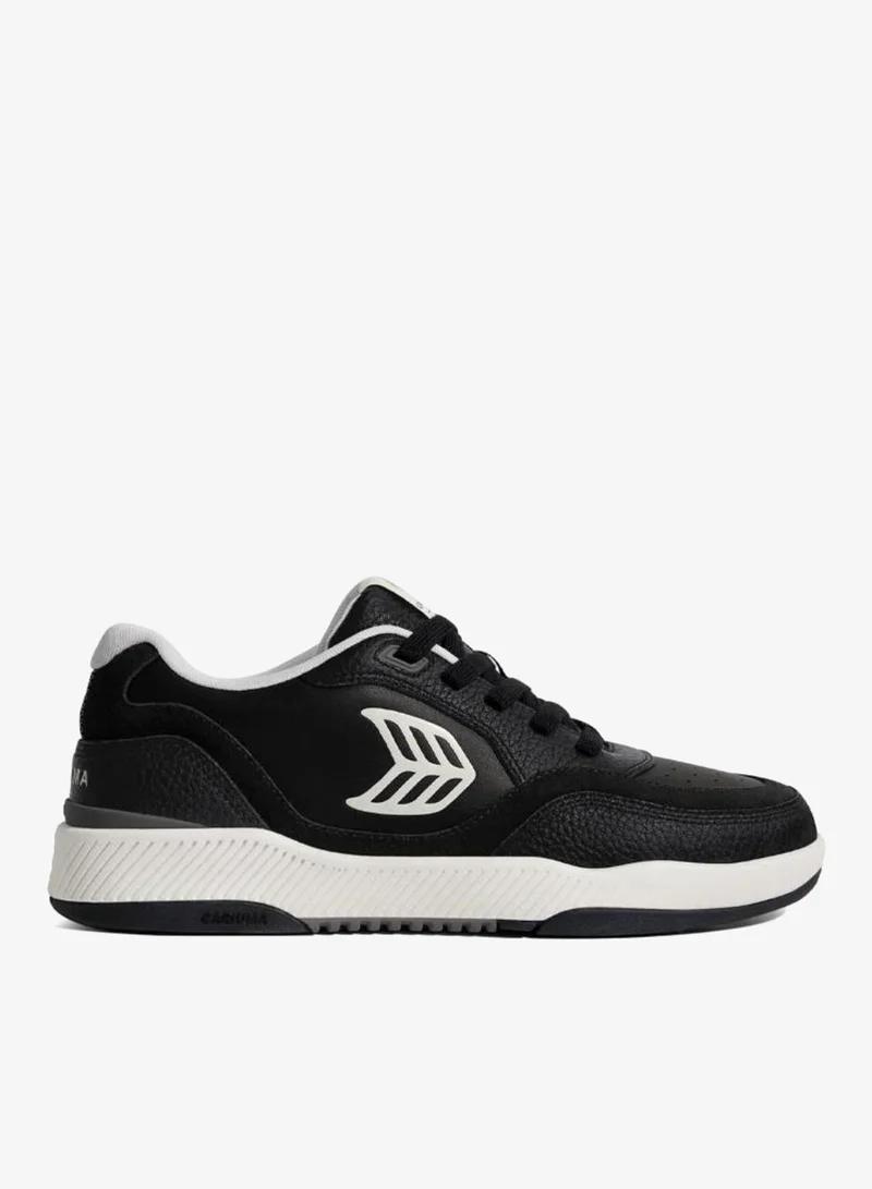 كاريوما UBA Black Leather Off-White Logo Sneaker