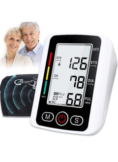Blood Pressure Monitor - Automatic BP Monitor for Home Use, Cuff Digital BP Machine with LED Backlit Display, Voice Broadcast, 2x99 Memory