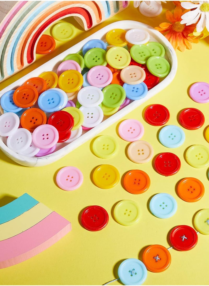 SARAOONT - 1400 Pieces Mixed Color Buttons, 15 MM, Ideal for Crafts and Sewing - Image 1