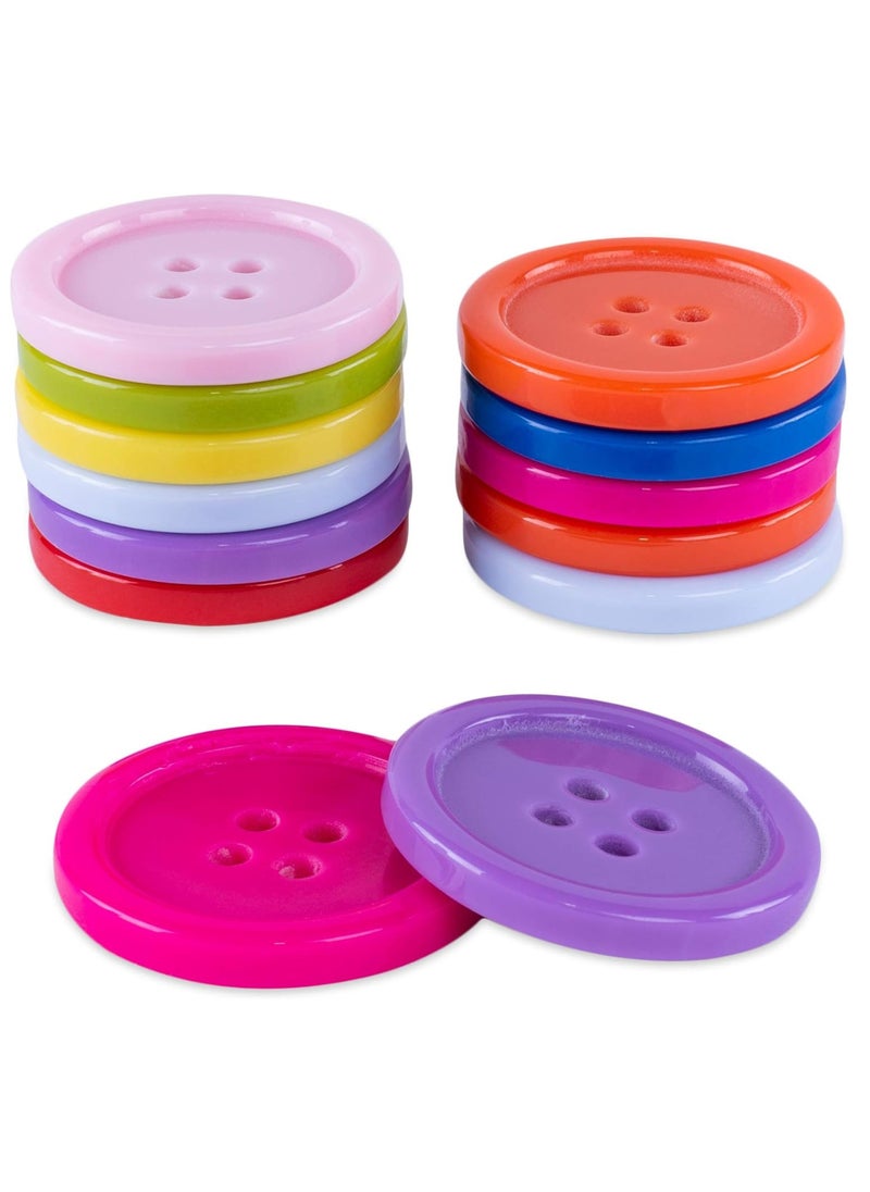 SARAOONT - 1400 Pieces Mixed Color Buttons, 15 MM, Ideal for Crafts and Sewing - Image 1