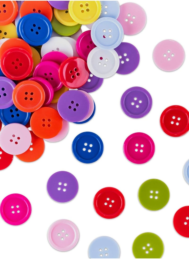 SARAOONT - 1400 Pieces Mixed Color Buttons, 15 MM, Ideal for Crafts and Sewing - Image 1