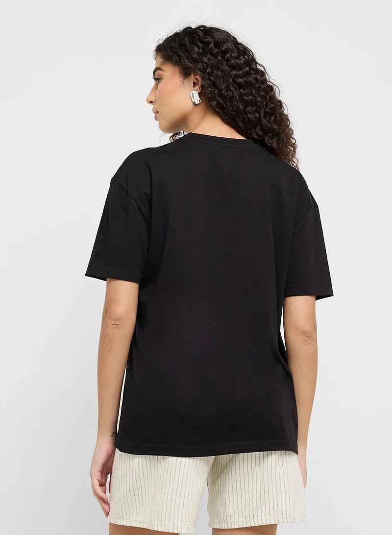 Ginger Crew Neck Varsity T-Shirt