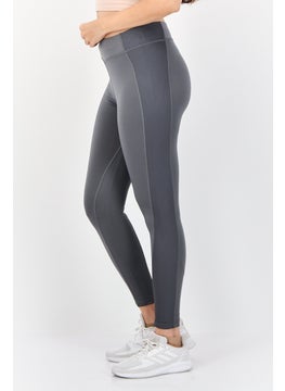 Reebok Women Sportswear Fit Yoga Leggings, Grey  - Image 4