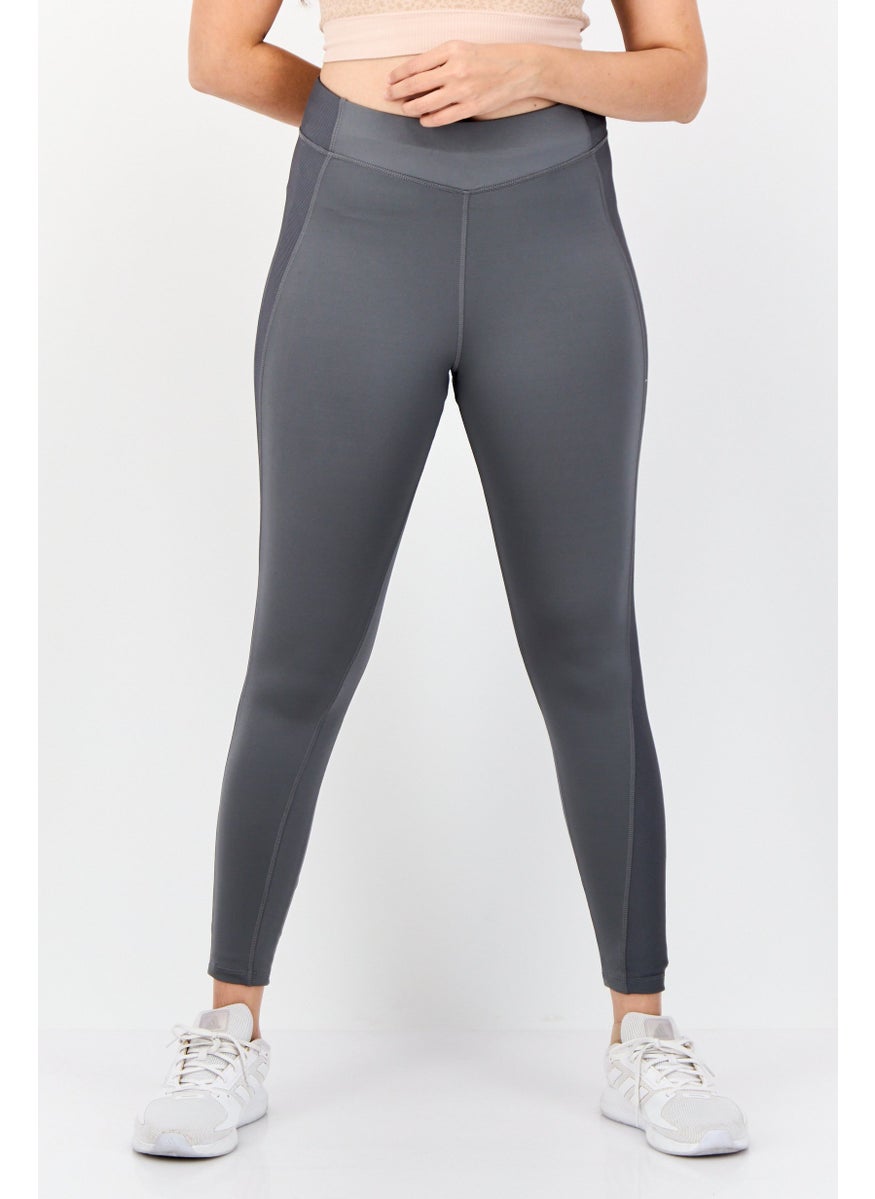 Reebok Women Sportswear Fit Yoga Leggings, Grey  - Image 1