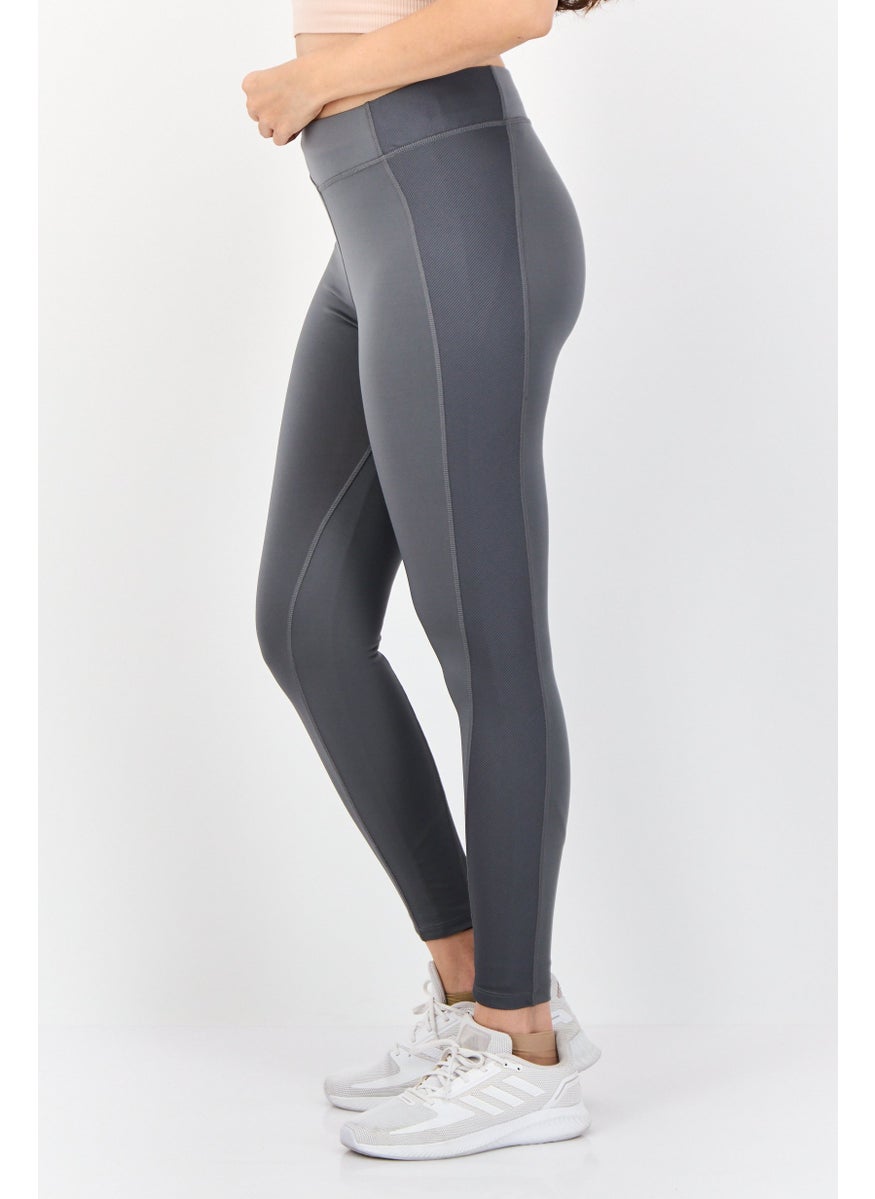Reebok Women Sportswear Fit Yoga Leggings, Grey  - Image 4