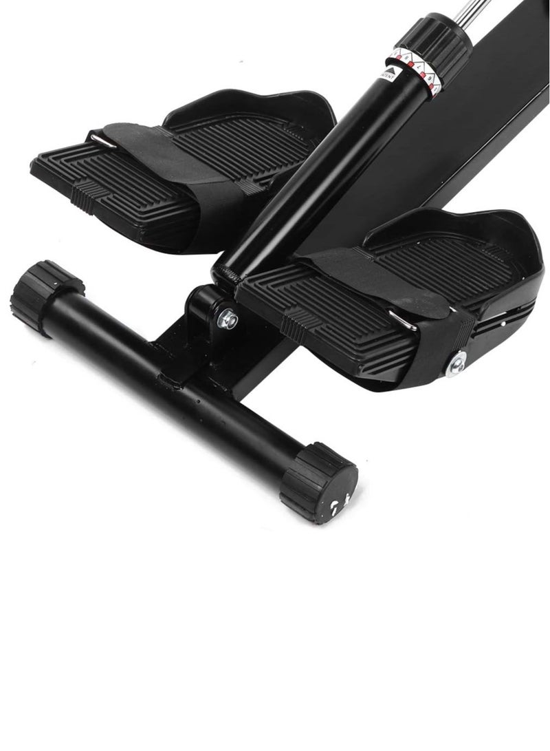 الكوتش آلة التجديف المنزلية، متعددة الوظائف وقابلة للطي وقابلة للتعديل، آلة تجديف هوائية للياقة البدنية المنزلية مع مؤشرات رقمية لصالات الألعاب الرياضية الخاصة وتدريبات القوة - Image 5