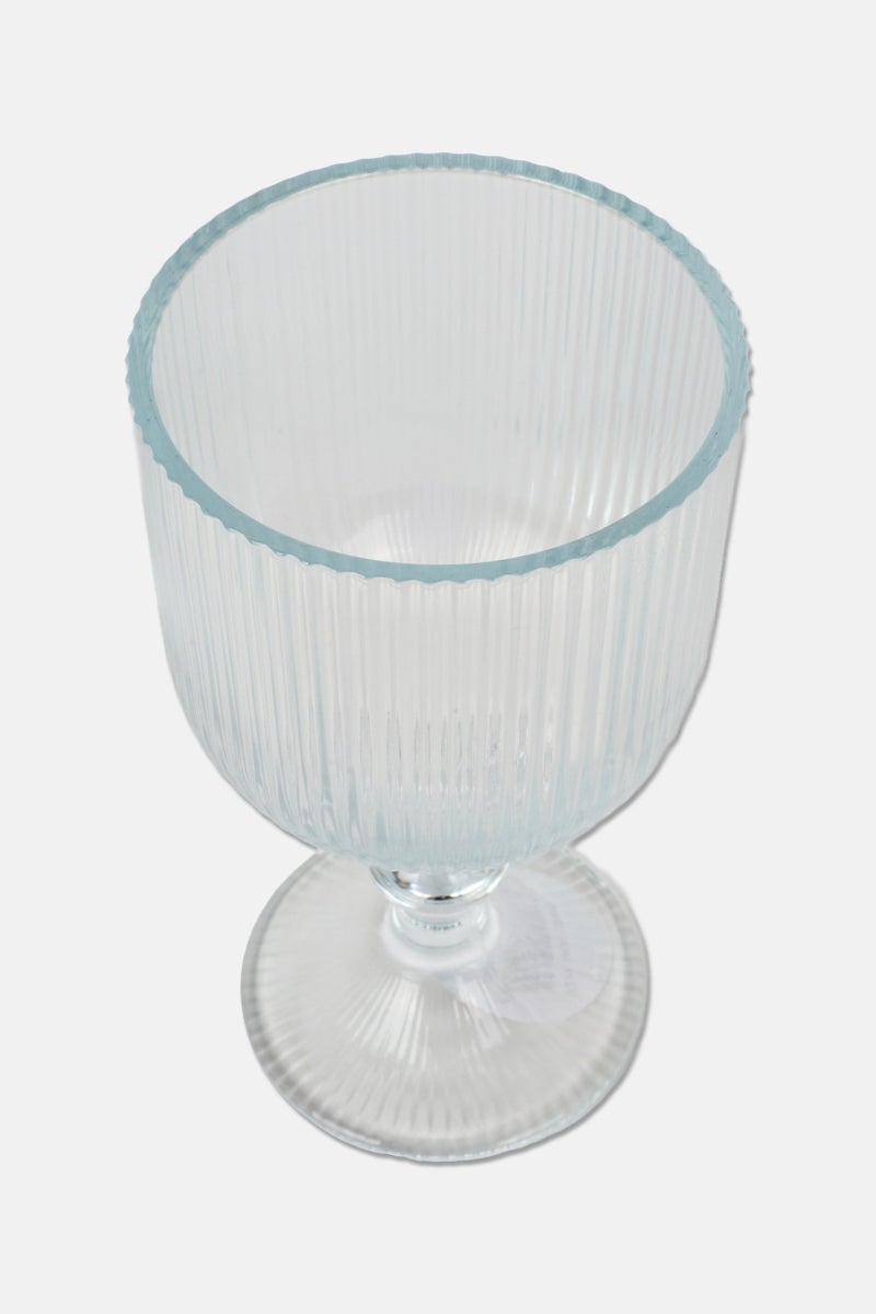 Muy Mucho Textured 6 Pieces Cystal Glass 360 ml, Transparent - Image 3