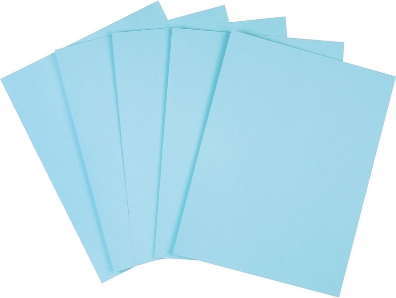 Staples Cover Stock Paper 67 lbs 8.5-Inch x 11-Inch Blue 250/Pack - Image 1