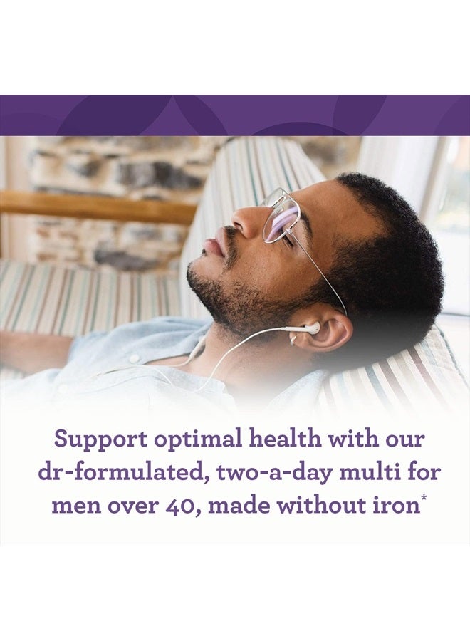 Innate Response Formulas Men's 40+ Multivitamin - Daily Multivitamin for Men 40 and Over - Iron-Free - Includes Vitamins B12, B6, and D3 - Vegetarian and Non-GMO - 120 Tablets (60 Servings) - Image 3