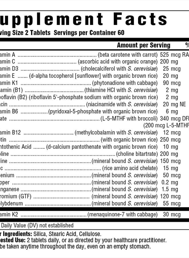 Innate Response Formulas Men's 40+ Multivitamin - Daily Multivitamin for Men 40 and Over - Iron-Free - Includes Vitamins B12, B6, and D3 - Vegetarian and Non-GMO - 120 Tablets (60 Servings) - Image 2