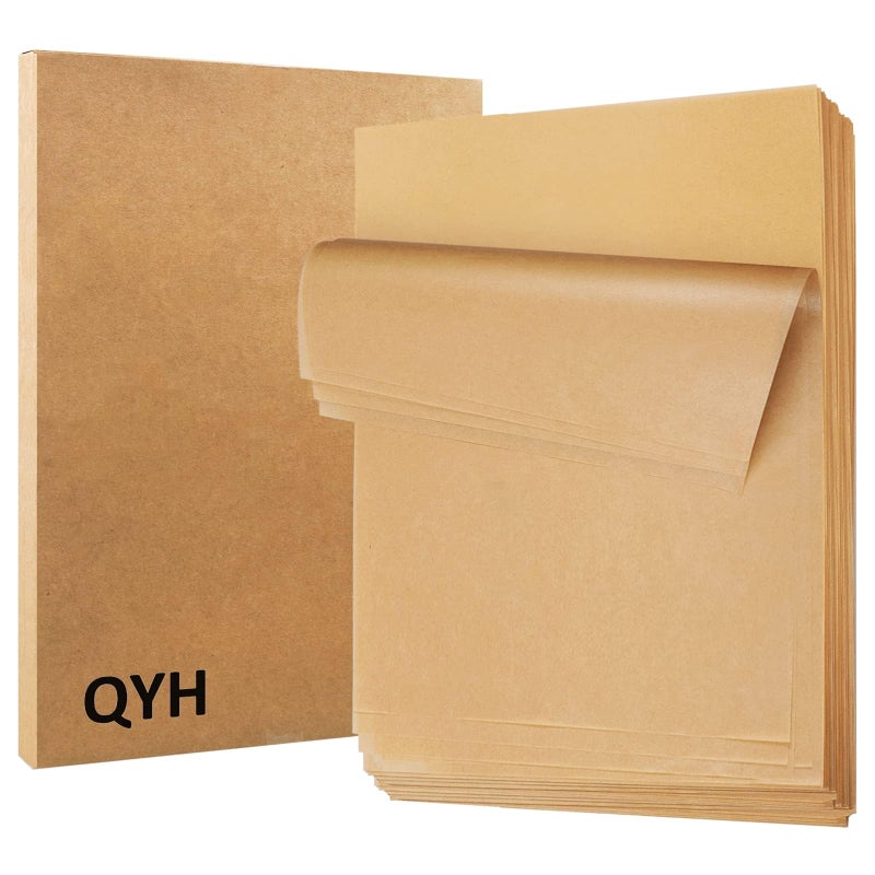 QYH 300 Pcs Parchment Paper Sheets for Baking 8x12 Inches Unbleached Precut Parchment Paper for Baking Cookies Frying Air Fryer Cooking Grilling Rack Oven