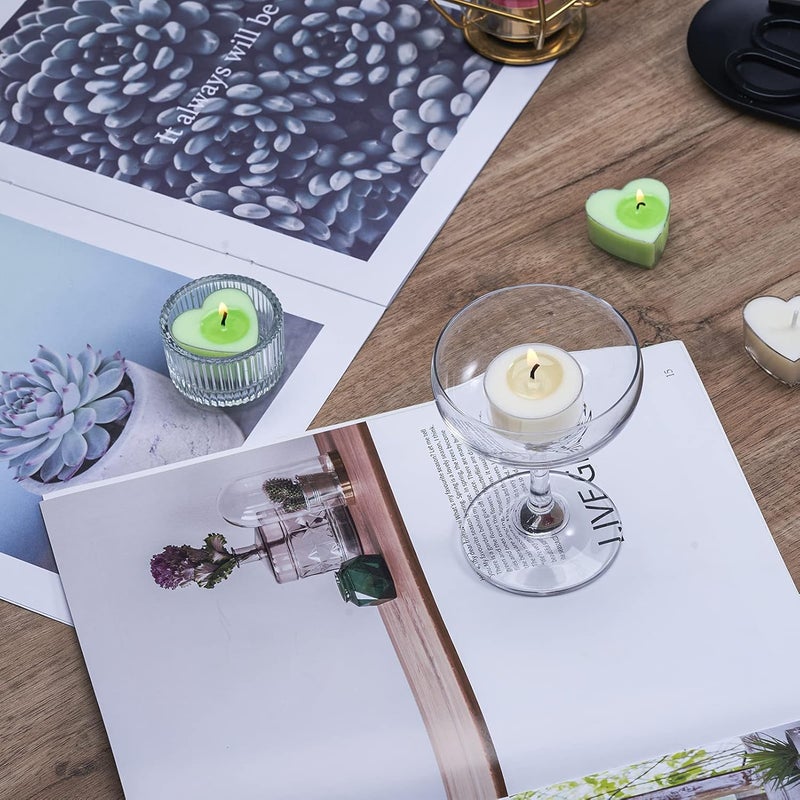 CandMak أكواب شموع من نوع Tea Light من CandMak، 50 قطعة؛ عبوة فارغة مصنوعة من بوليكاربونات شفاف، مزودة بـ 50 فتيل شمعة من نوع Tea Light (على شكل دائرة). - Image 4