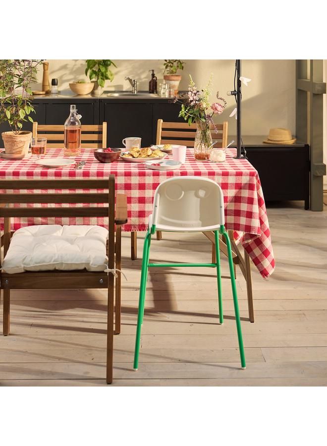 Green Tiger Tablecloth, White/Red, 145X240 Cm - Image 2