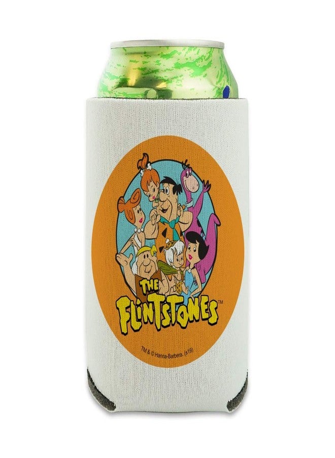GRAPHICS & MORE The Flintstones Group Can Cooler - Drink Sleeve Hugger Collapsible Insulator - Beverage Insulated Holder - Image 1